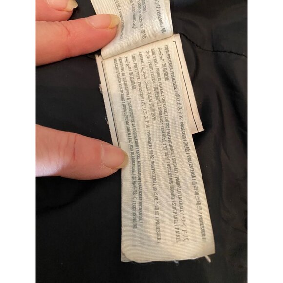 Abercrombie & Fitch Black Puffer Midi Coat Water Wind Resistant Large - Picture 6 of 15